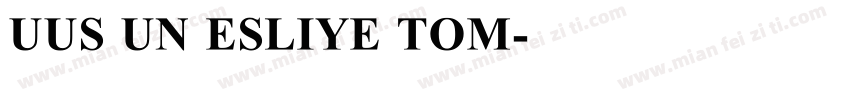 UUS UN ESLIYE TOM字体转换